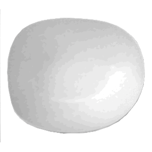 Салатник «Исола»;фарфор;,H=9,L=28,B=22см;белый в Твери