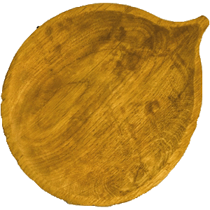 Блюдо «Осина»;дуб;,H=30,L=250,B=205мм;св. дерево в Твери