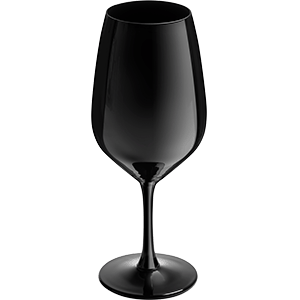 Бокал для вина «Тестер»;стекло;420мл;D=58,H=195мм;черный в Твери
