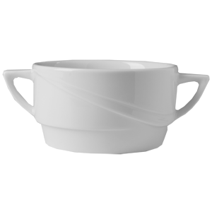 Чашка бульонная «Атлантис»;фарфор;250мл;D=105,H=58,L=155,B=105мм;белый в Твери