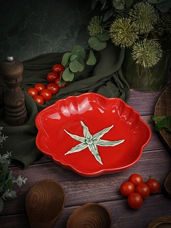 Тарелка глубокая d 26 см h 4,6 см, Tomato в Твери