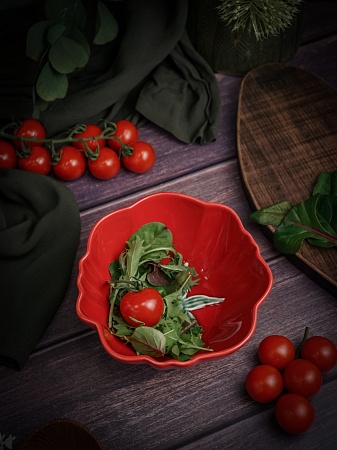 Салатник d 12,5 см h 4,2 см, Tomato в Твери