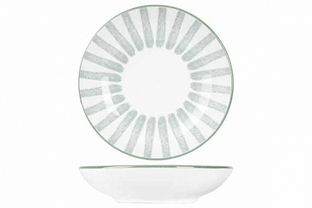 Розетка d 10,3 см h 2,3 см, цвет белый / зеленый в Твери