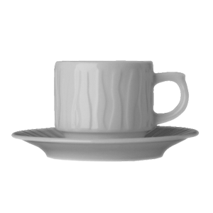 Чашка кофейная «Нестор»;фарфор;100мл;D=60,H=55,B=85мм;белый в Твери