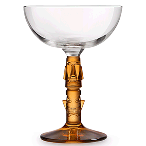 Шампан.-блюдце «Тики»;стекло;250мл;D=10,8,H=14,6см;прозр.,амбер в Твери