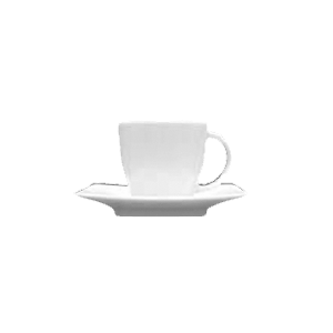 Чашка кофейная «Виктория»;фарфор;90мл;D=60,H=55,L=75мм;белый в Твери