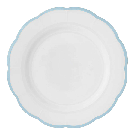 Блюдо круглое, с цветным кантом (голубой) Ø 31,5 см в Твери