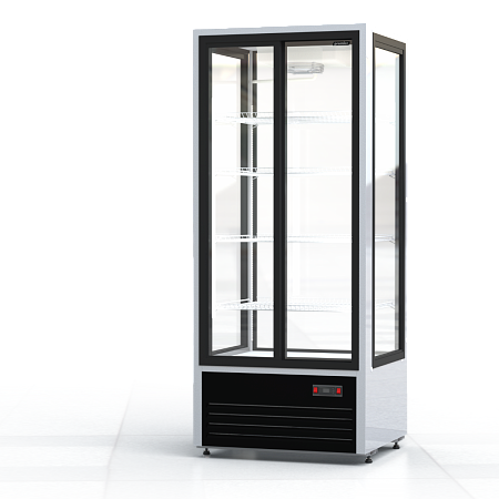 Шкаф холодильный ПРЕМЬЕР ШВУП1ТУ-0,75К4 (двери-купе, остекление с четырех сторон) в Твери